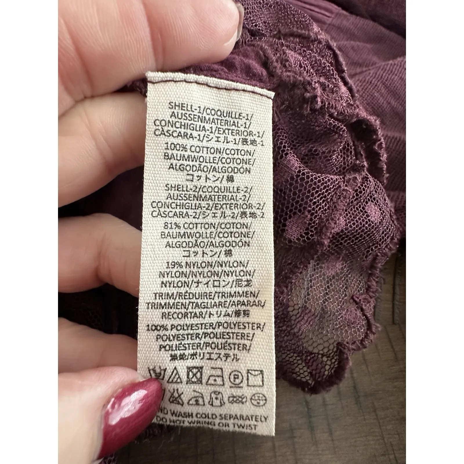 Free People Babydoll Lace Peplum Boho Victorian XS Nostalgic Feels Top #IJ5-6 - Image 5