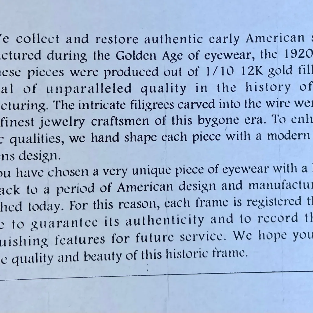 RetroSpecs & Co sunglasses w/ case, 12K gold filled wire, new, never worn - Image 9