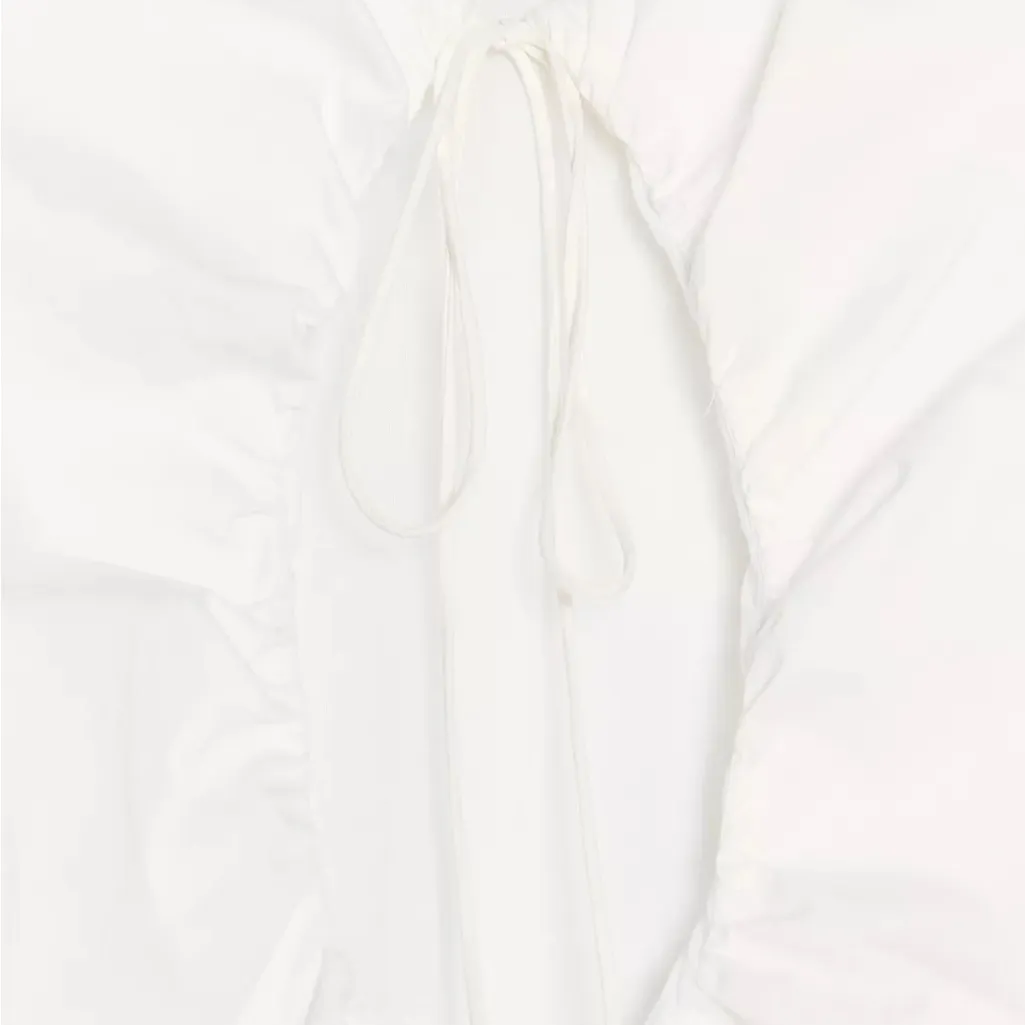 ZARA Elegant Off-Shoulder White Dress - Image 8