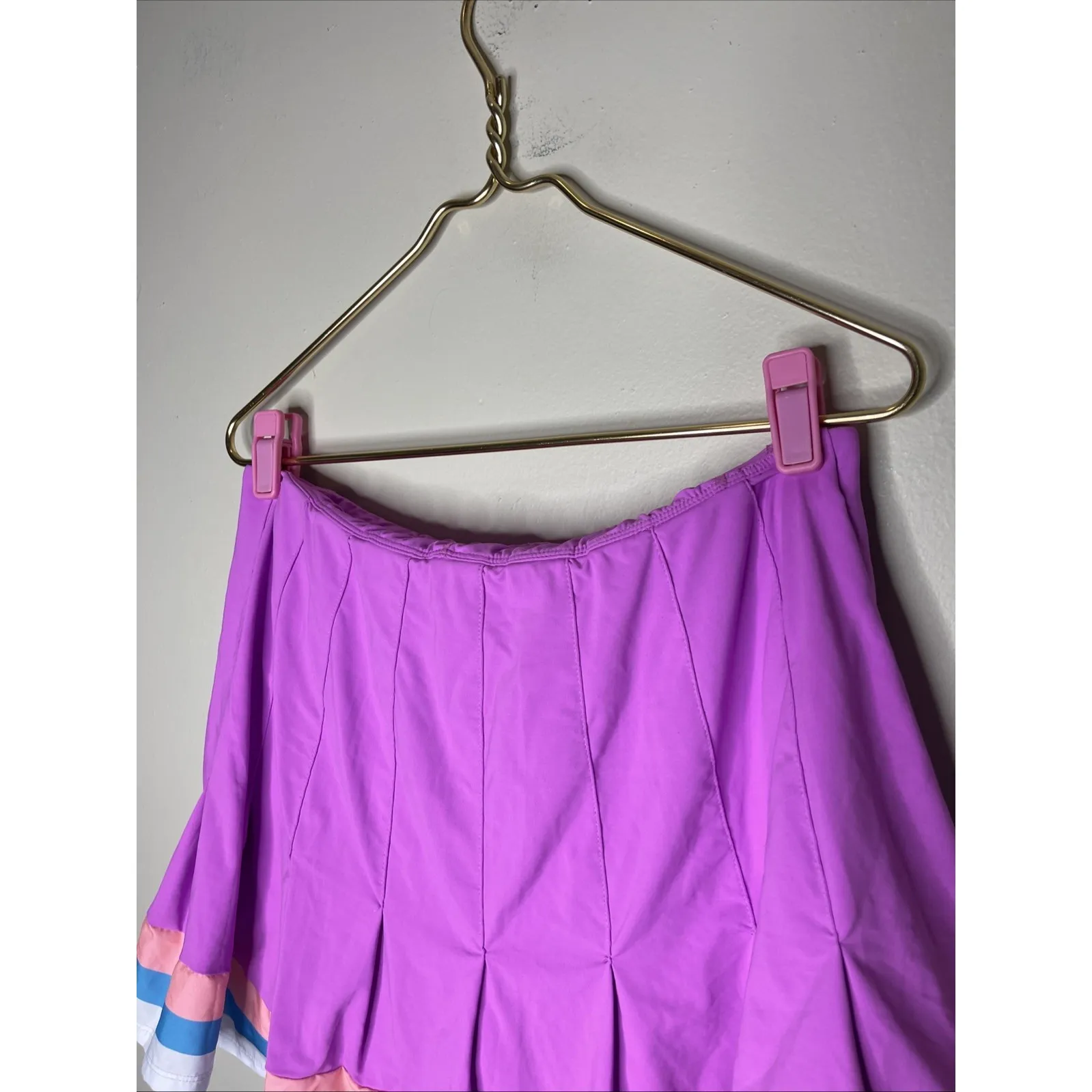 Lilly Pulitzer Luxletic‎ Loren UPF 50+ Pink Stripe Athletic Skirt Skort Large L - Image 6