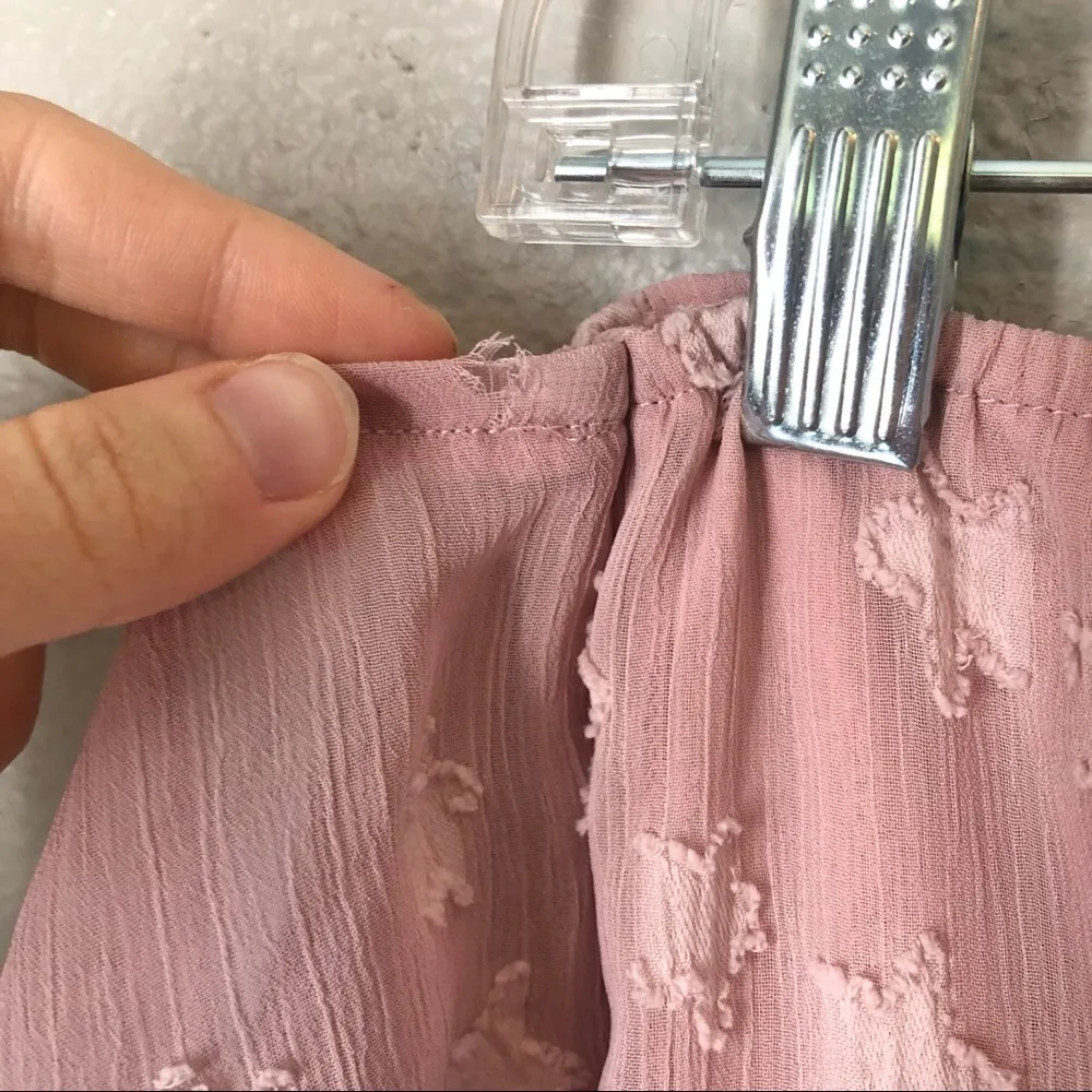 [Superdown] Aviana Off Shoulder Pink Star Romper - Image 7