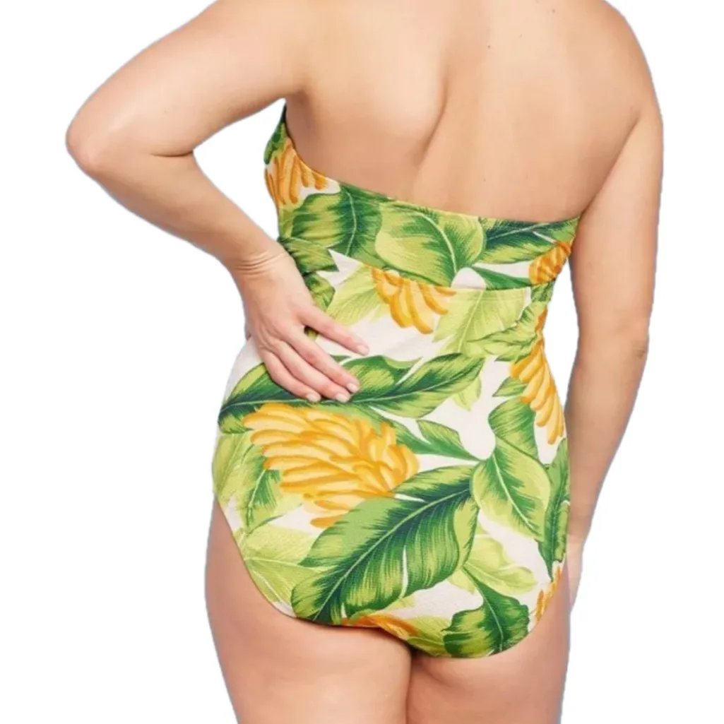 $40 Retail NWT Kona Sol Women's Bandeau Swimwear Banana Print - Image 4