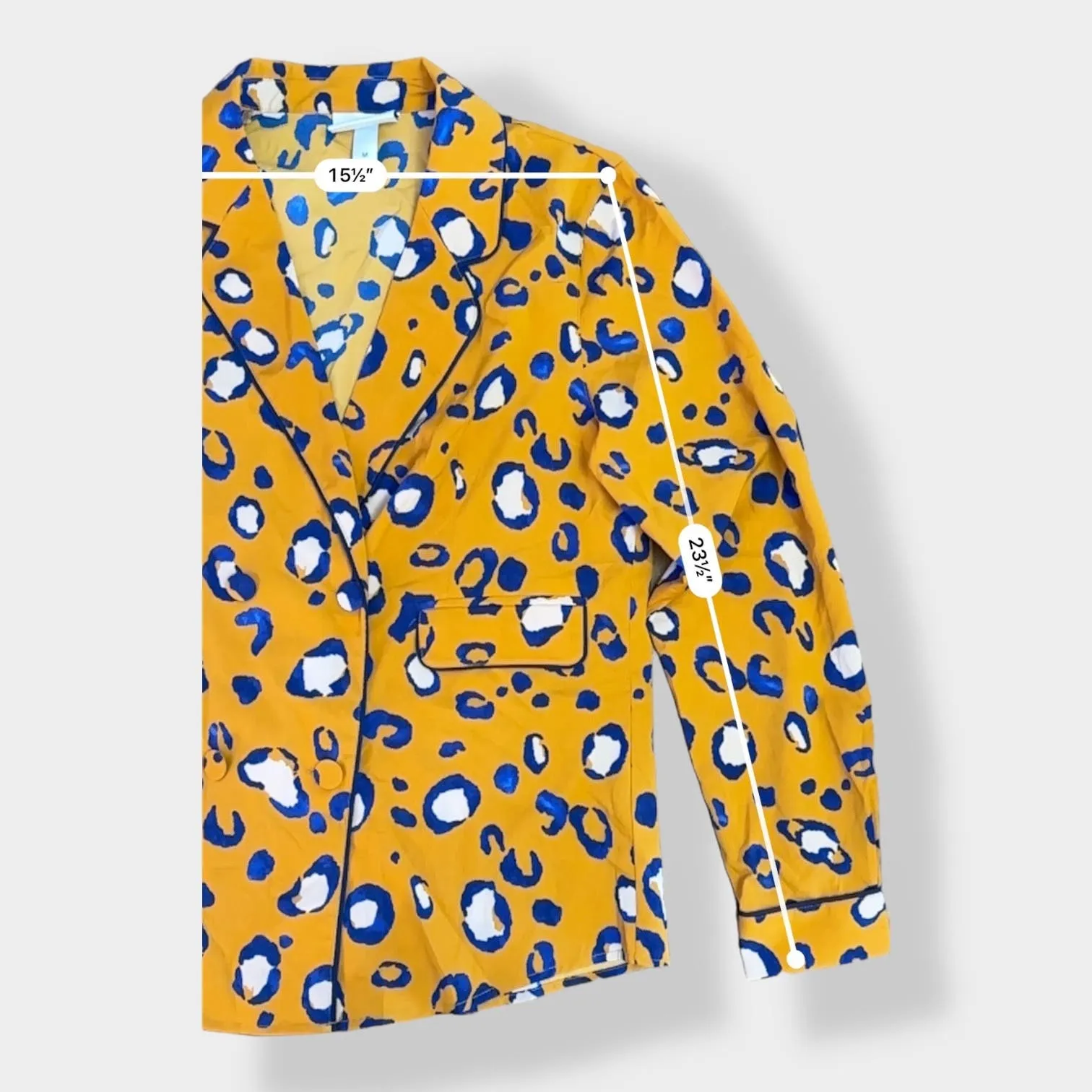 3.1 Phillip‎ Lim for Target Yellow and Blue Leopard print Jacket Size M Size M - Image 5