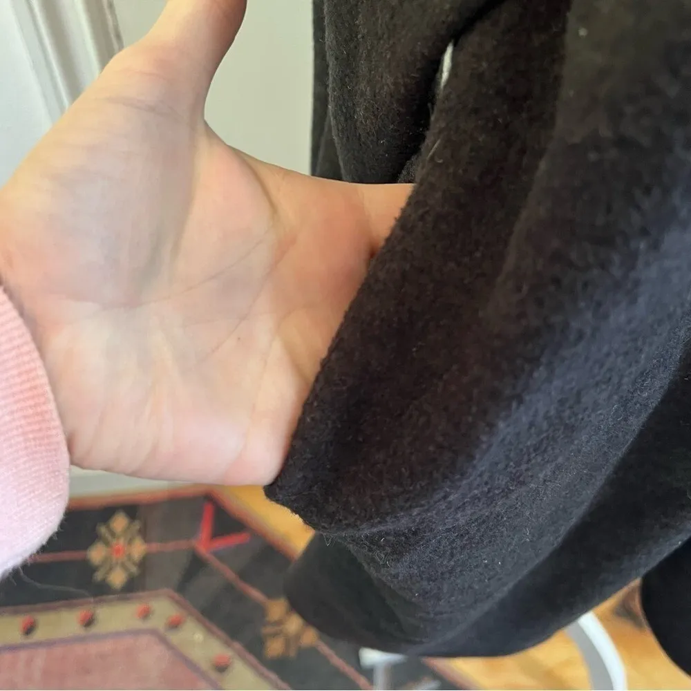 GeeGee Black Fringe Boho Western Cardigan Open Front Longline Duster Jacket L Gray Size L - Image 8