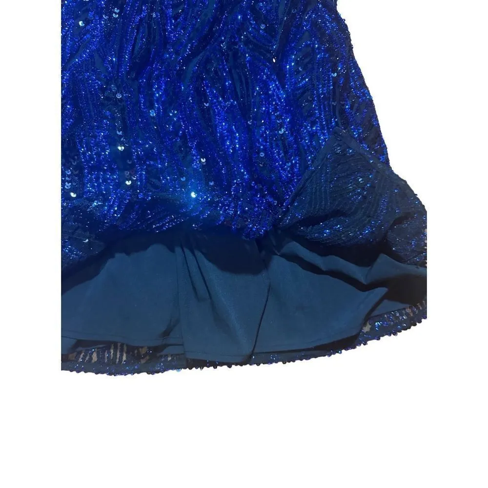 French Connection Deniz Embellished Mini Dress in color Surf The Web sz 6 - Image 15