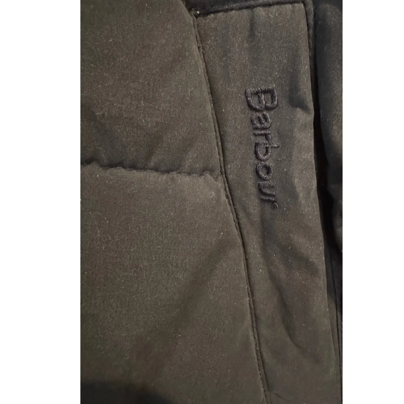 Barbour Leck Water Resistant Baffle Navy Quilted Coat Size US/12 - Image 10