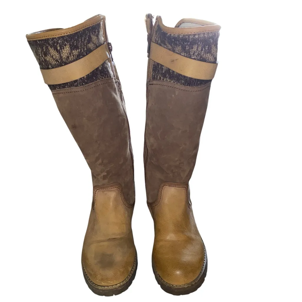 Muk Luks Kelsey Knee boots Leather sweater knit
Fall Winter water resistant - Image 4