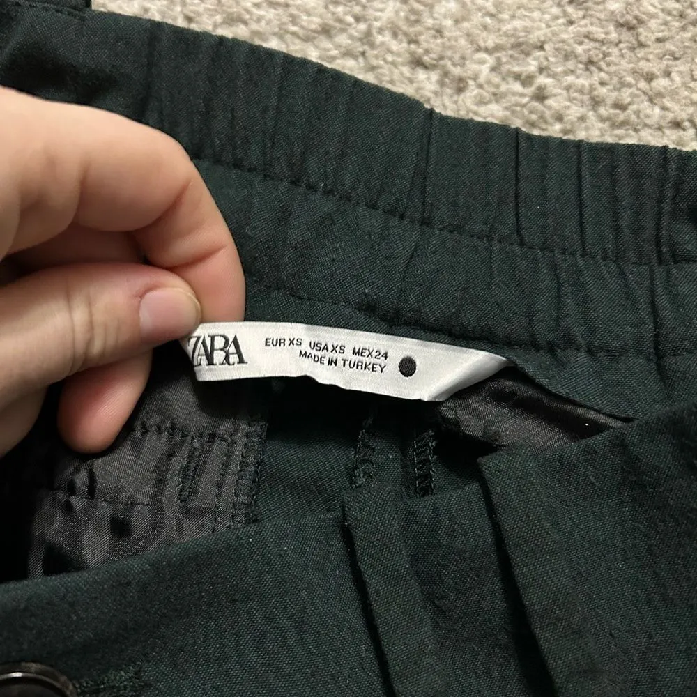 Zara dress pants bundle women’s XS pink‎ black and green. - Image 14