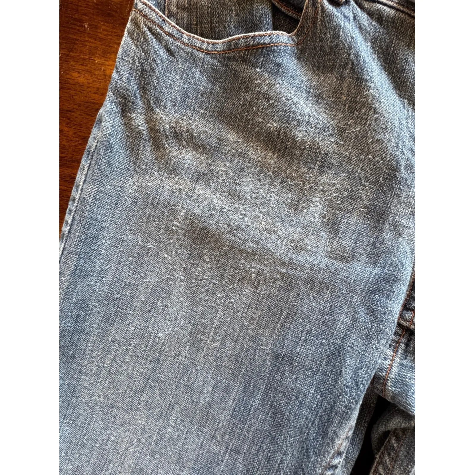 Womyn Jeans Women‎ 6 Blue Denim Medium Wash The Hutton Flare Leg Outdoor Retro - Image 9