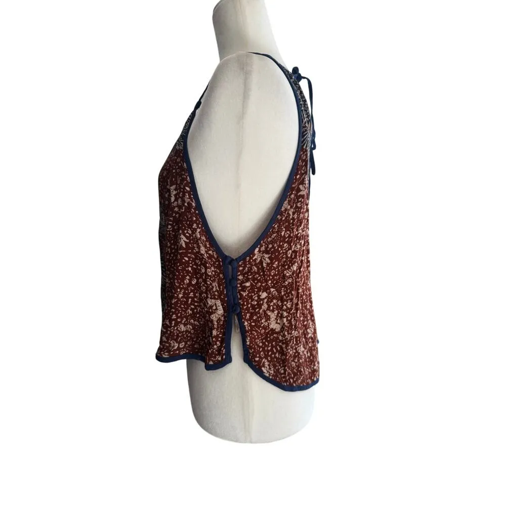 FREE PEOPLE Break Free Printed Swing Crop Top Size Medium - Image 4