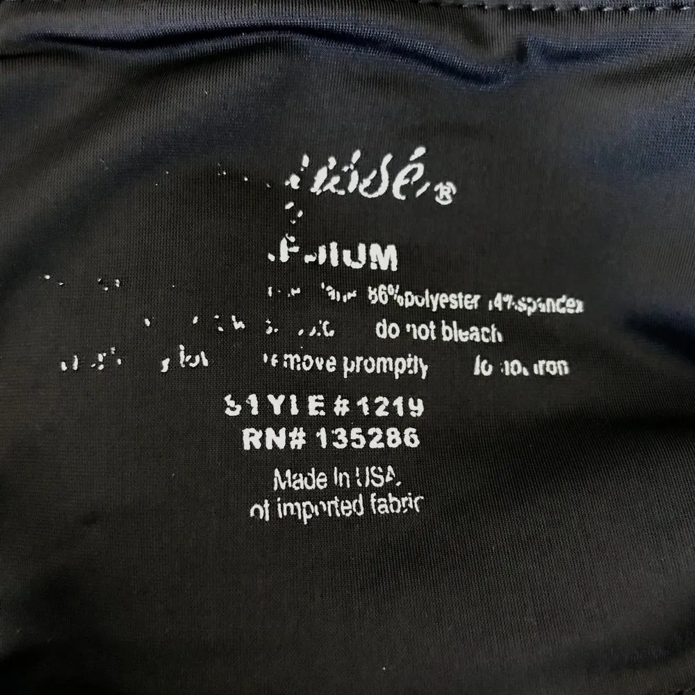 Lysse Skinny Leggings Medium Black Mid Rise USA Wide Waistband Yoga Zumb… - Image 10