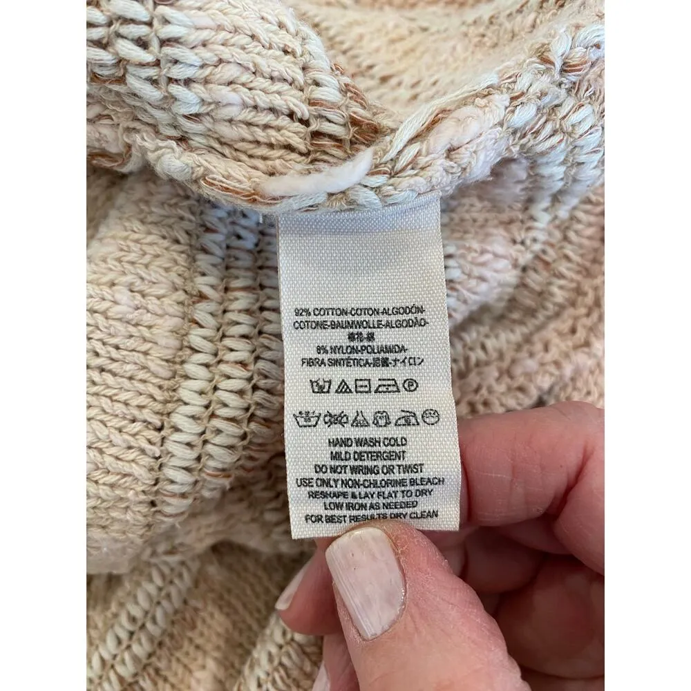 Free People Spells Trouble Knit Sweater Pullover Top Striped Boxy v neck - Image 7