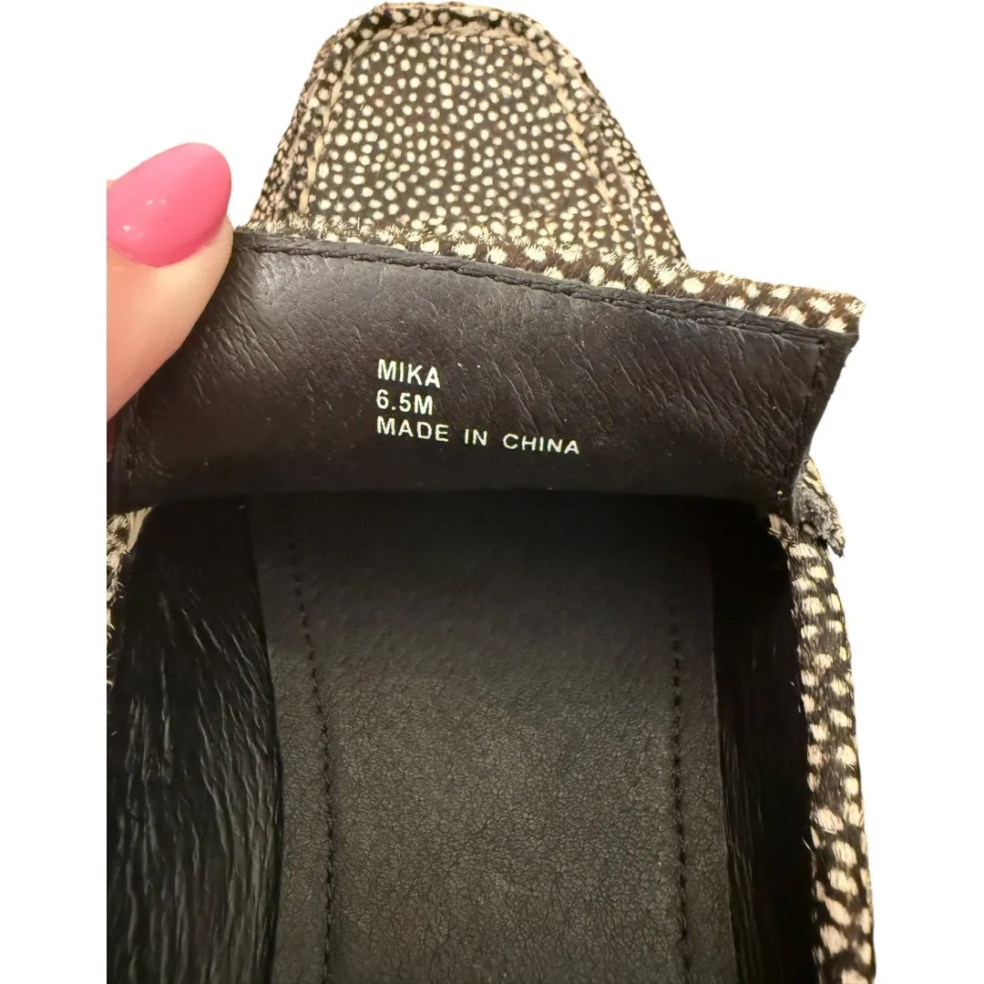 Donald Pliner Mika Black White Dotted Chain Accent Mule Loafer Slides Size 6.5 - Image 8