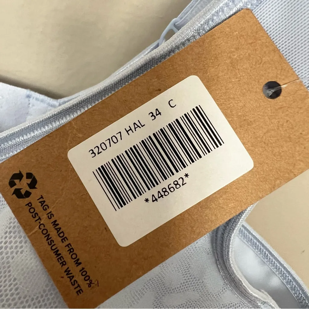 Title Nine NWT Anita Super Lace 2.0 Underwire Bra Cloud in Halogen 34C - Image 9