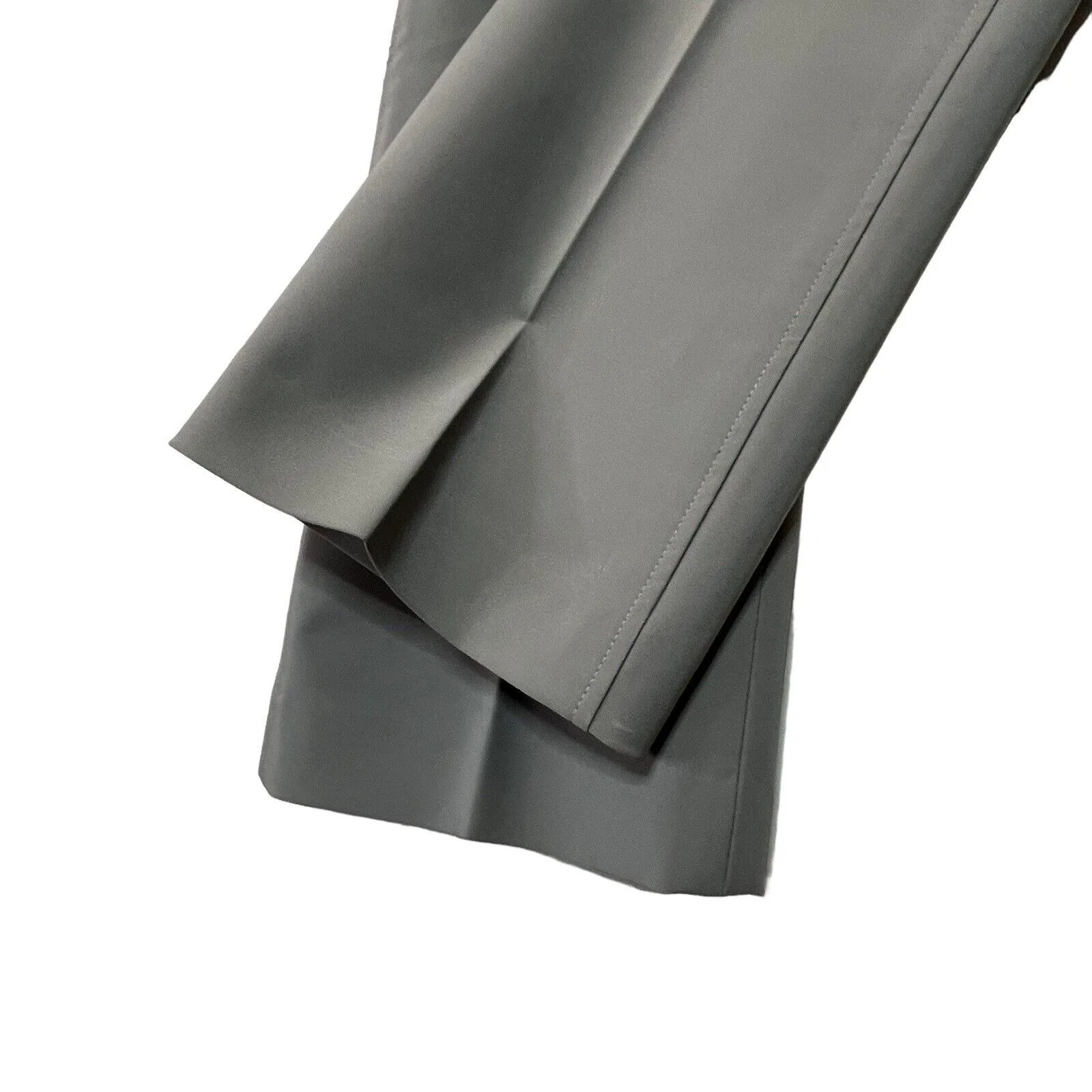 Theory Pleated Trouser Pants Women’s 4 Gray Cotton Blend Straight Leg Workwear - Image 7