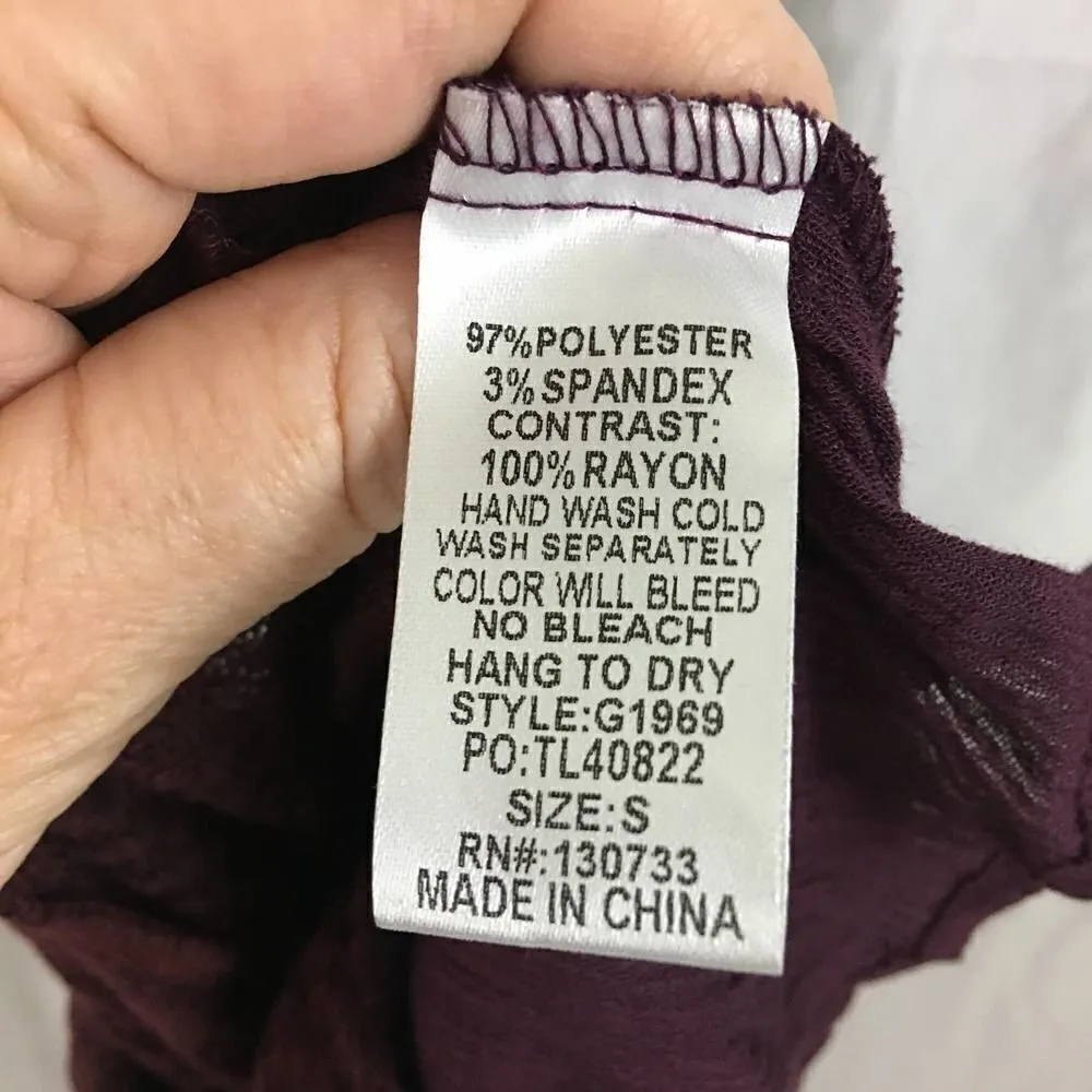 Umgee oversized maroon boho skirted sweater small - Image 8