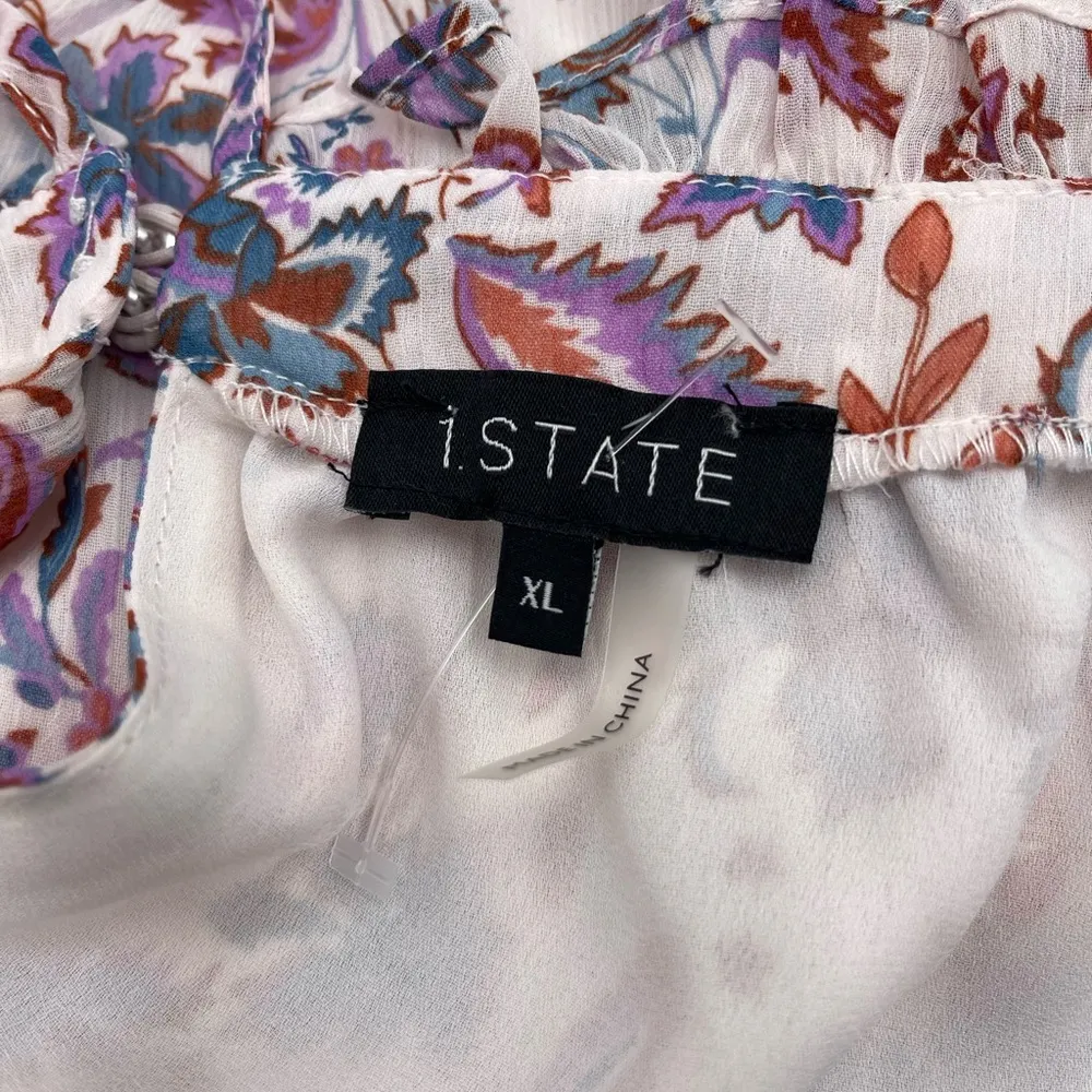 1.State Women's XL Smocked Waist Floral Halter Maxi Dress NEW *Flaw - Image 9