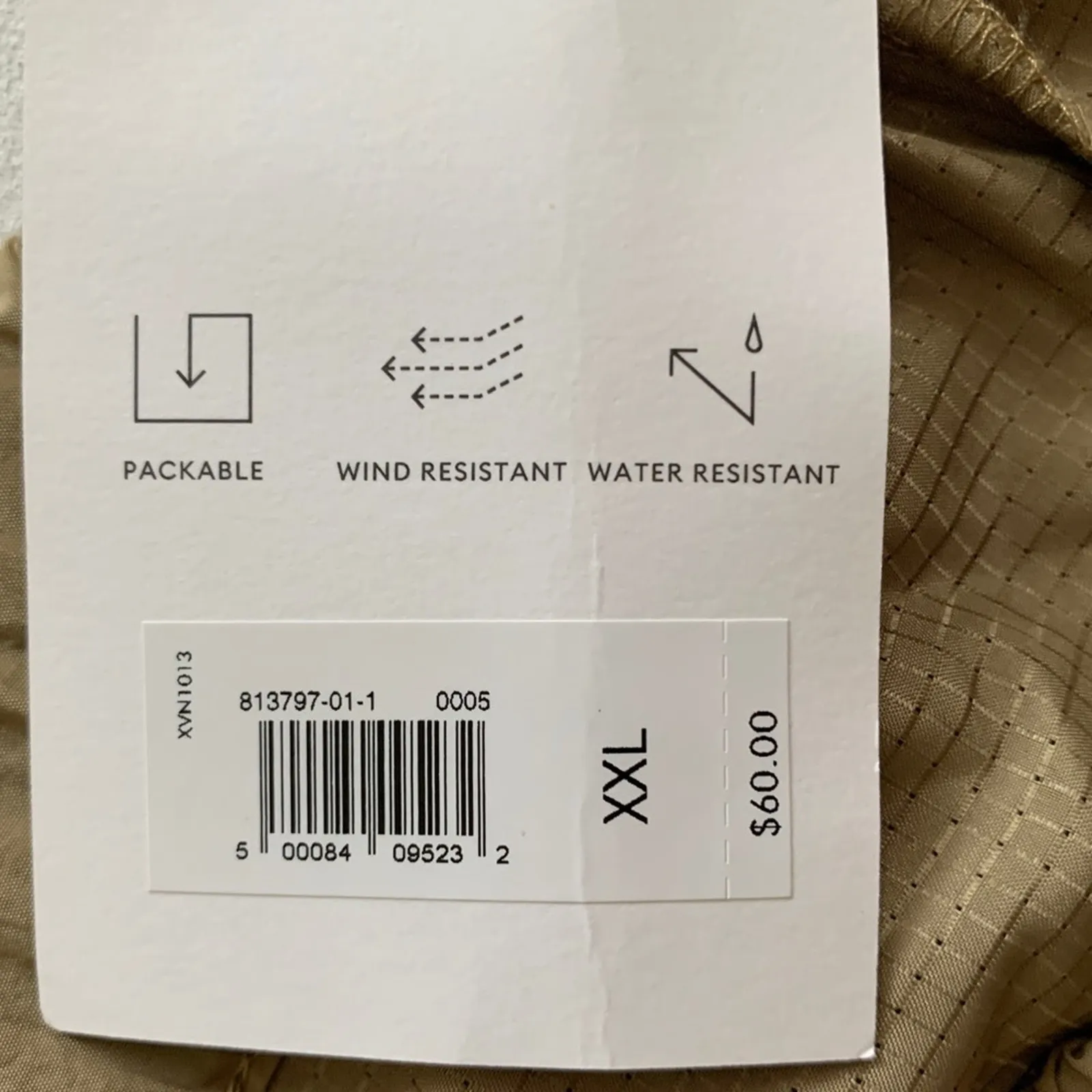 Banana Republic BR Sport Shorts Khaki Water & Wind Resistant Size XXL NEW - Image 8