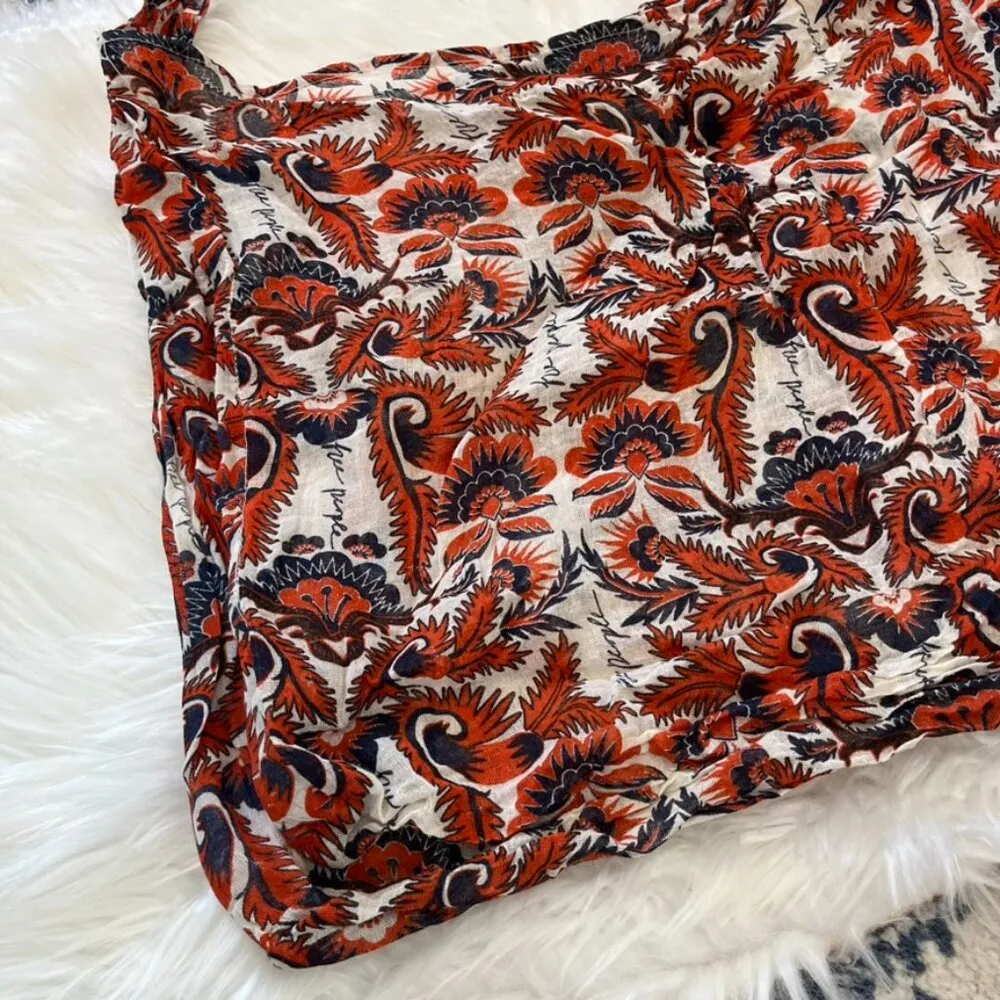 Free People Orange and Blue Tote - Image 2