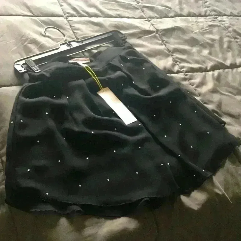 BCBGeneration Black Skirt with Crystal - Image 3