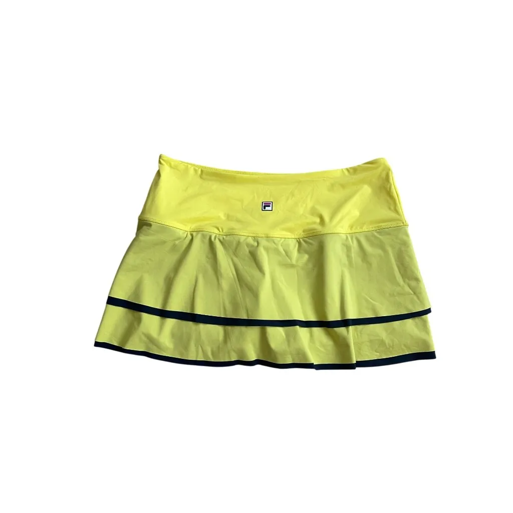 FILA Alley Yellow Scallop Tennis Pickleball Skort Size Large NEW NWT - Image 5