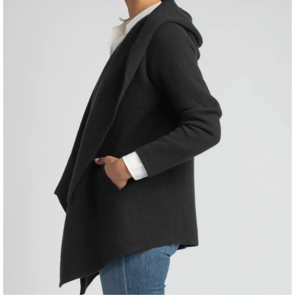 Margaret O’Leary St Claire cashmere wrap sweater open cardigan size S - Image 2