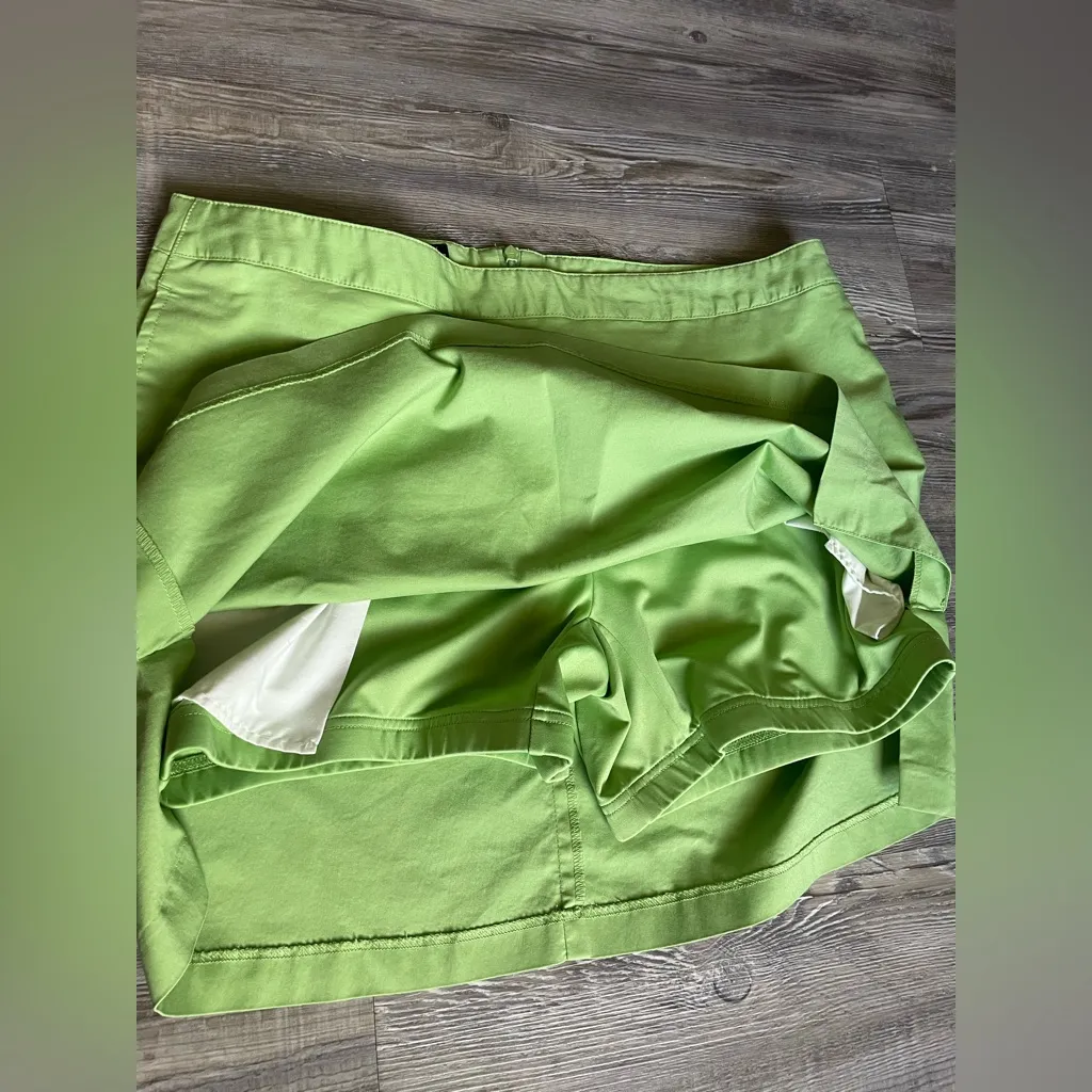 Adidas Lime Green Stretch Skirt - Image 6