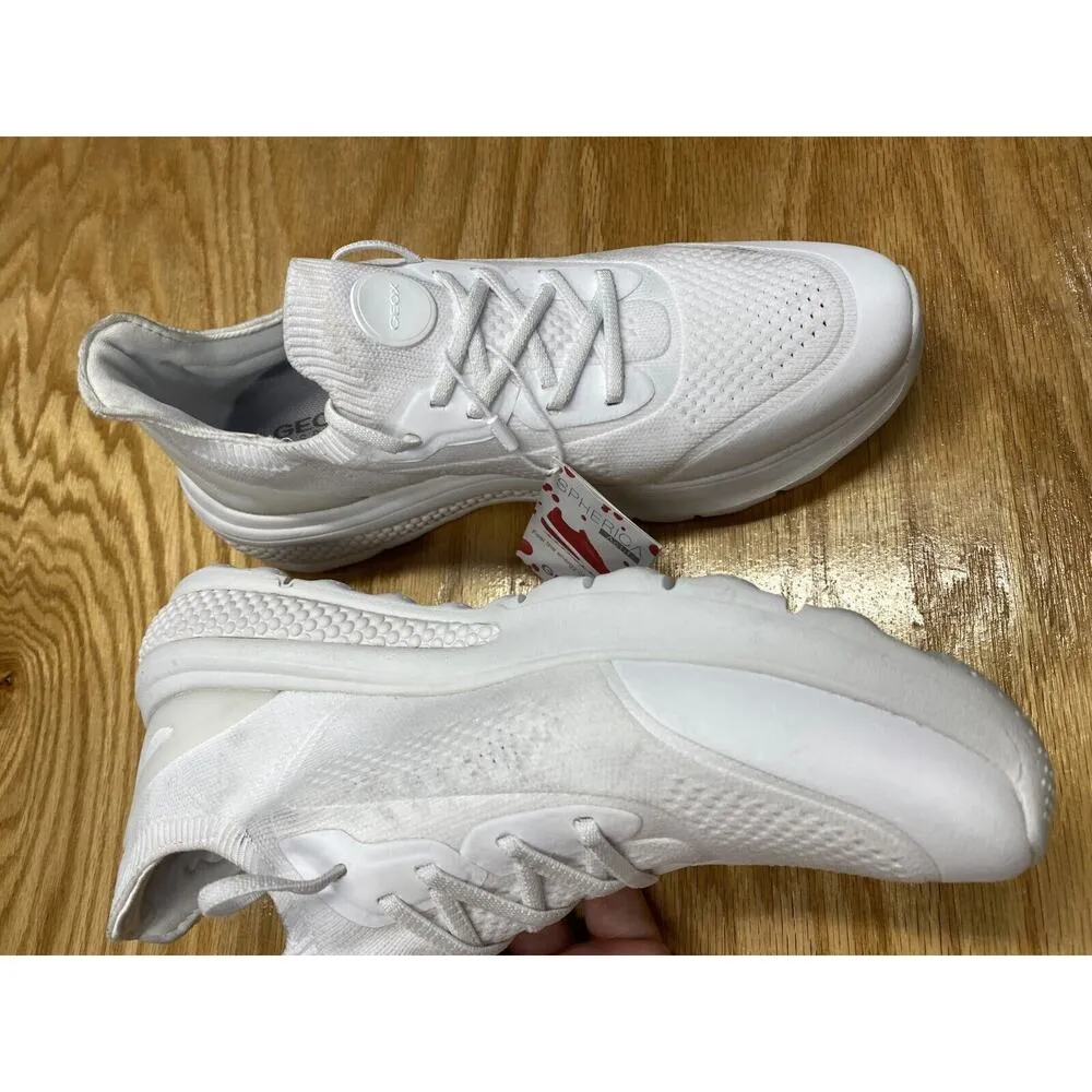 Geox Respira Sneakers Women's 8 White Lace Up Low Top Running Athletic Shoes S56 - Image 3