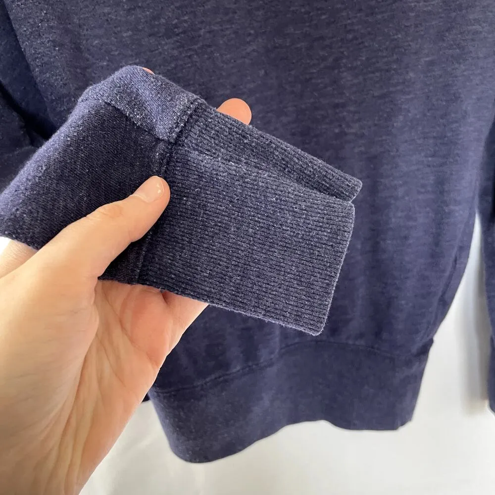 Old Navy purple indigo blue crewneck sweater women's size small cotton top - Image 5