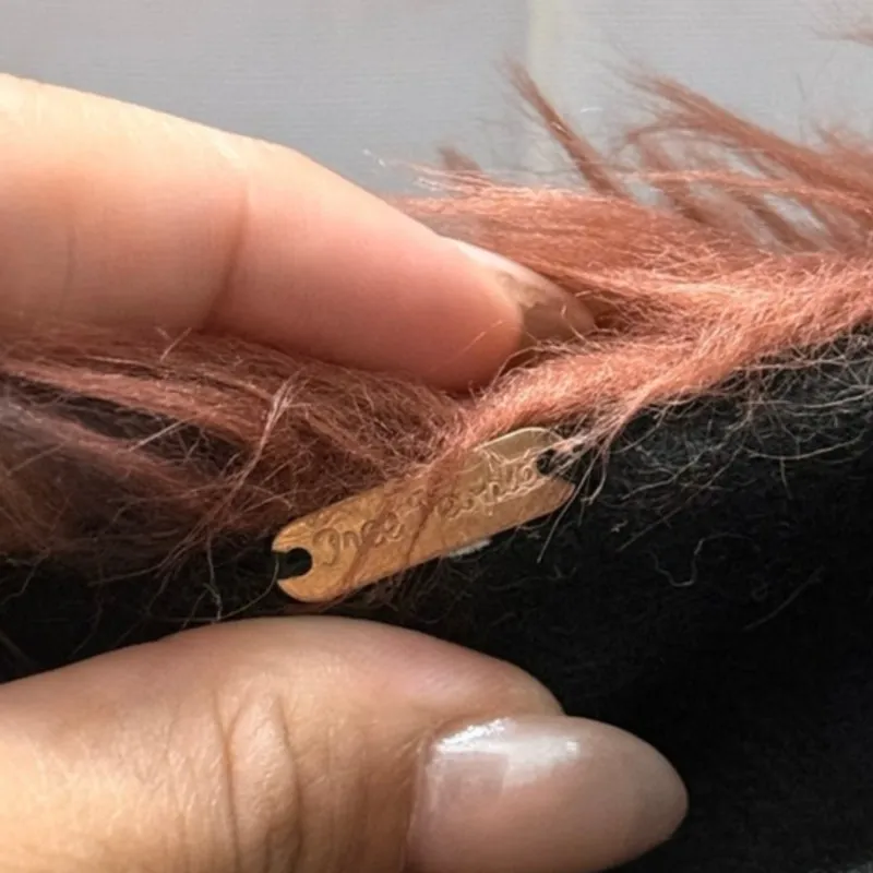 Free‎ People RARE HTF Wrap Me Up Star Faux Fur Fun Jacket Coat Blogger Fav Fall - Image 8