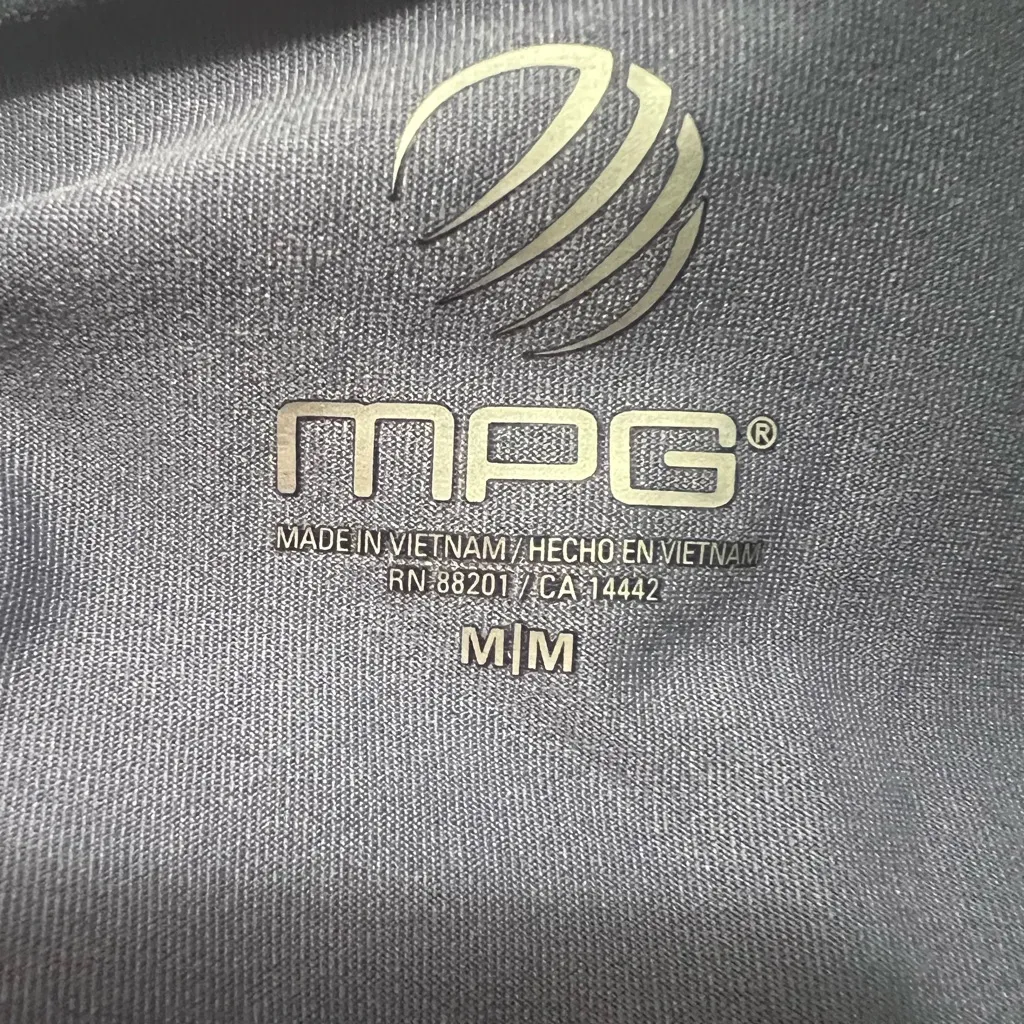 MPG Gray & Purple Athletic Dress Racerback with Pockets Size Medium Blue - Image 4