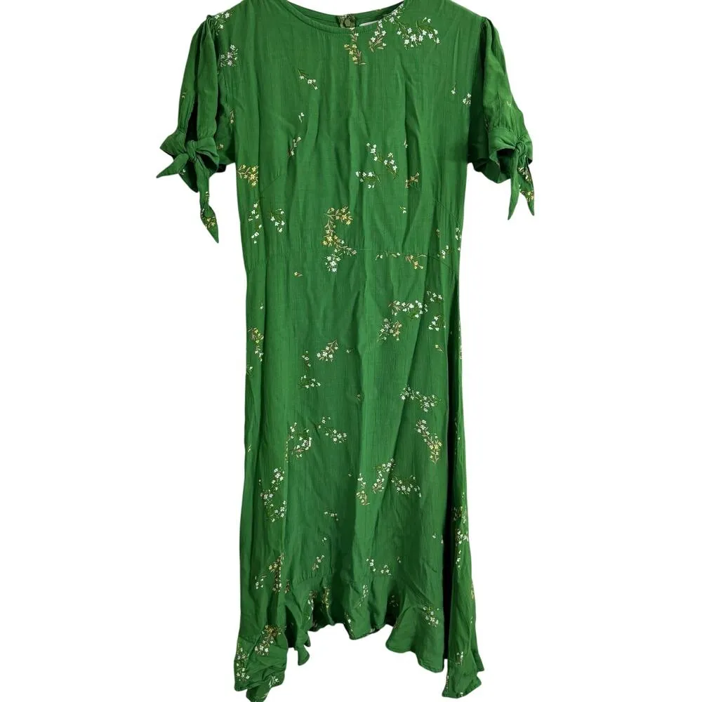 Faithfull the Brand Emilia Green Floral Print
Midi Dress Size 2 - Image 2