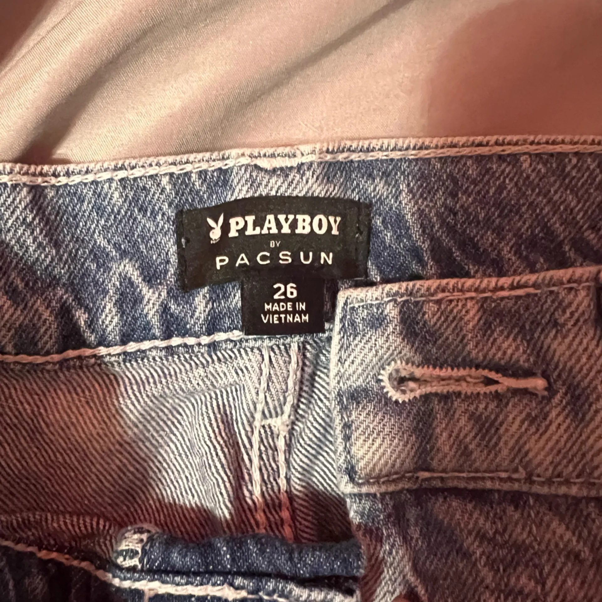 PLAYBOY Gray Distressed Wide Leg Jeans - Image 3