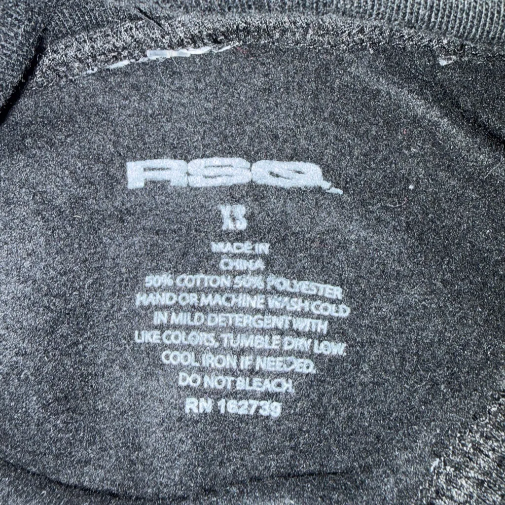 RSQ Black Hoodie with White Star Design - Image 4