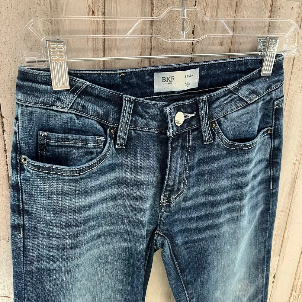 BKE Buckle Stella Low Rise Slim Fit Flare Jeans Western Festival Womens 25/0 - Image 3