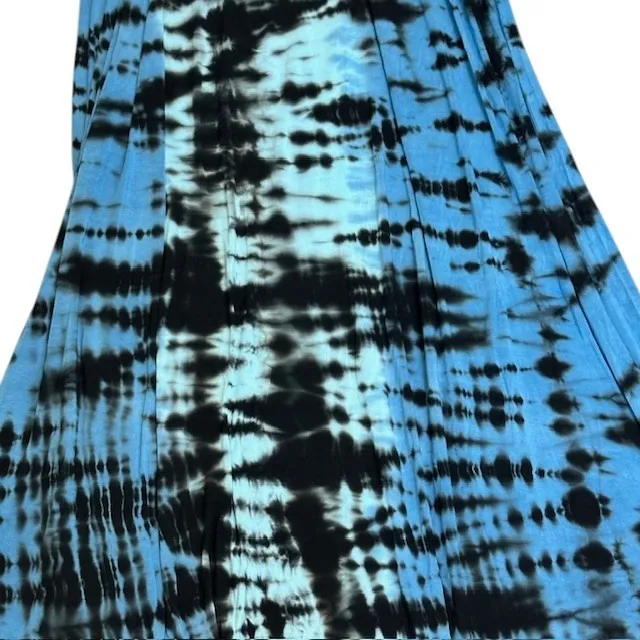Green Dragon for Boston Proper Blue Tie Dye Halter Sundress Casual Dress Sz XL‎ - Image 7