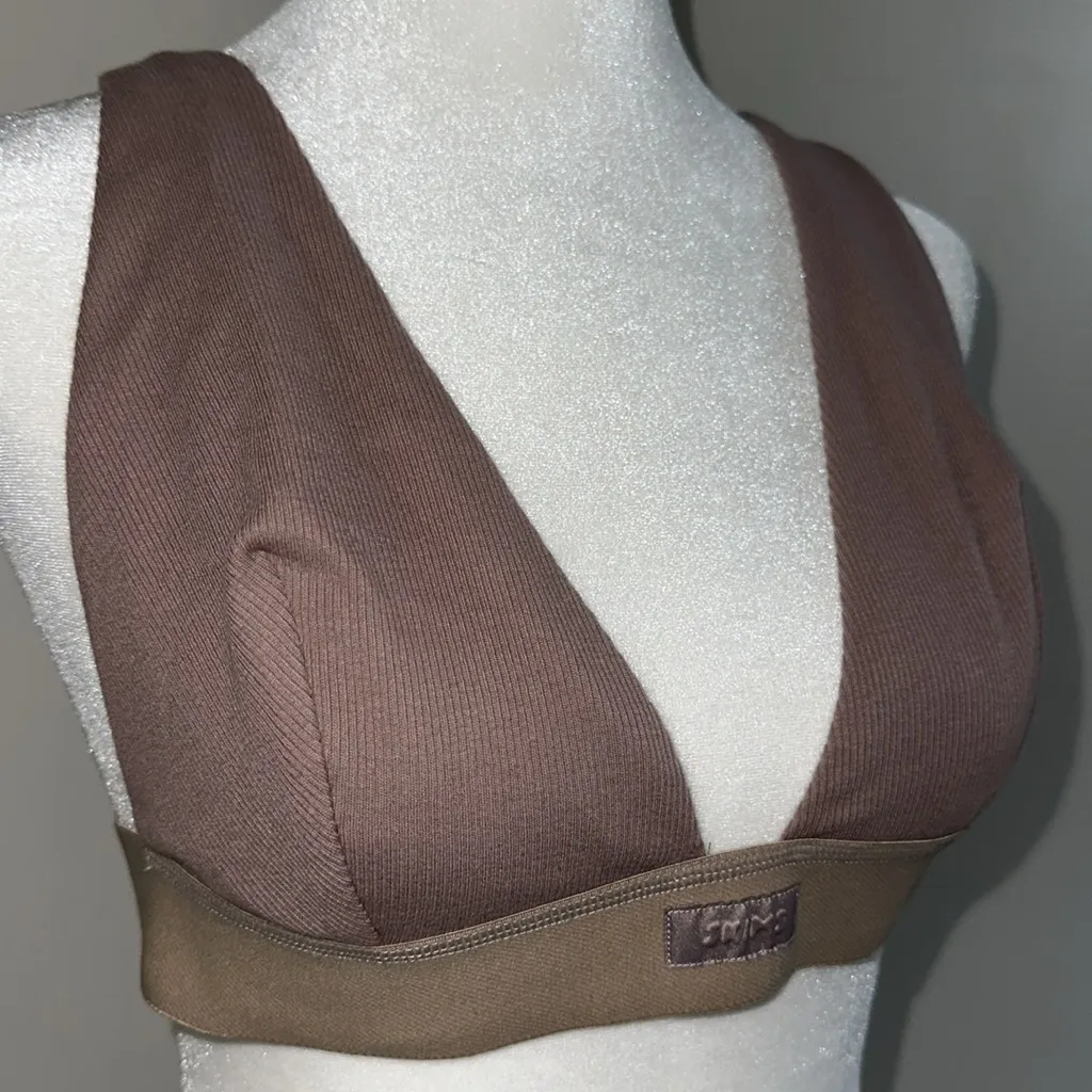 NWT SKIMS Sleep Lounge Bralette in Umber - Image 2