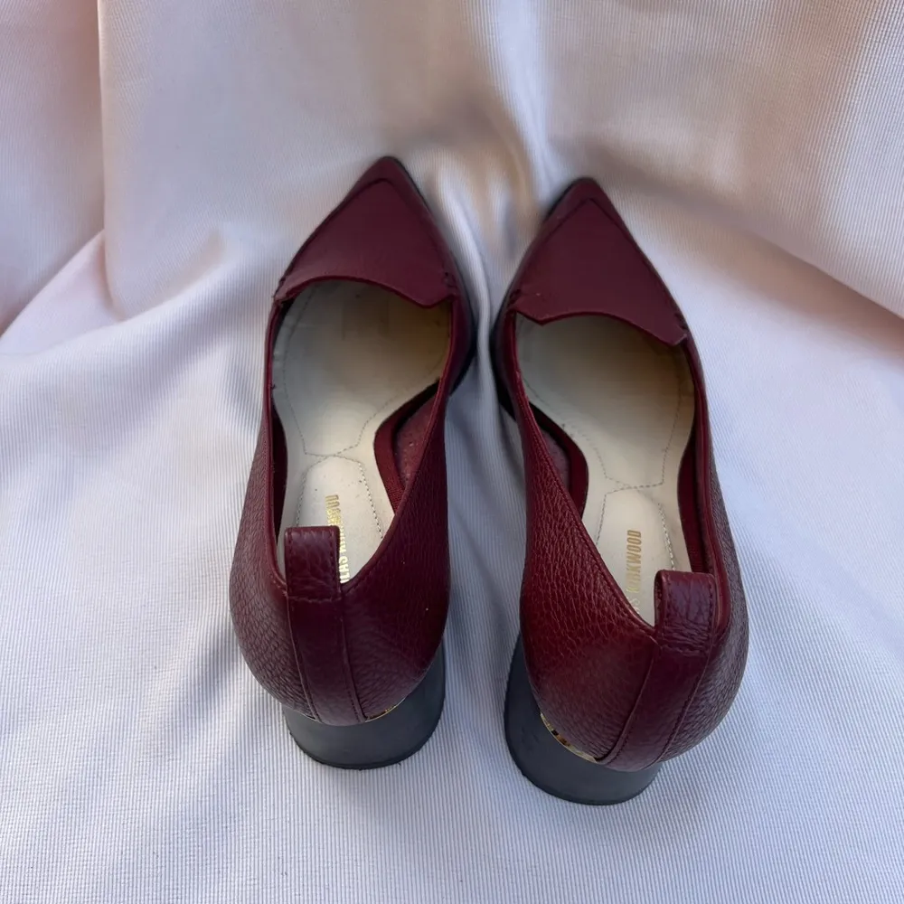 Nicholas Kirkwood Burgundy Leather Flats Red Size undefined - Image 6