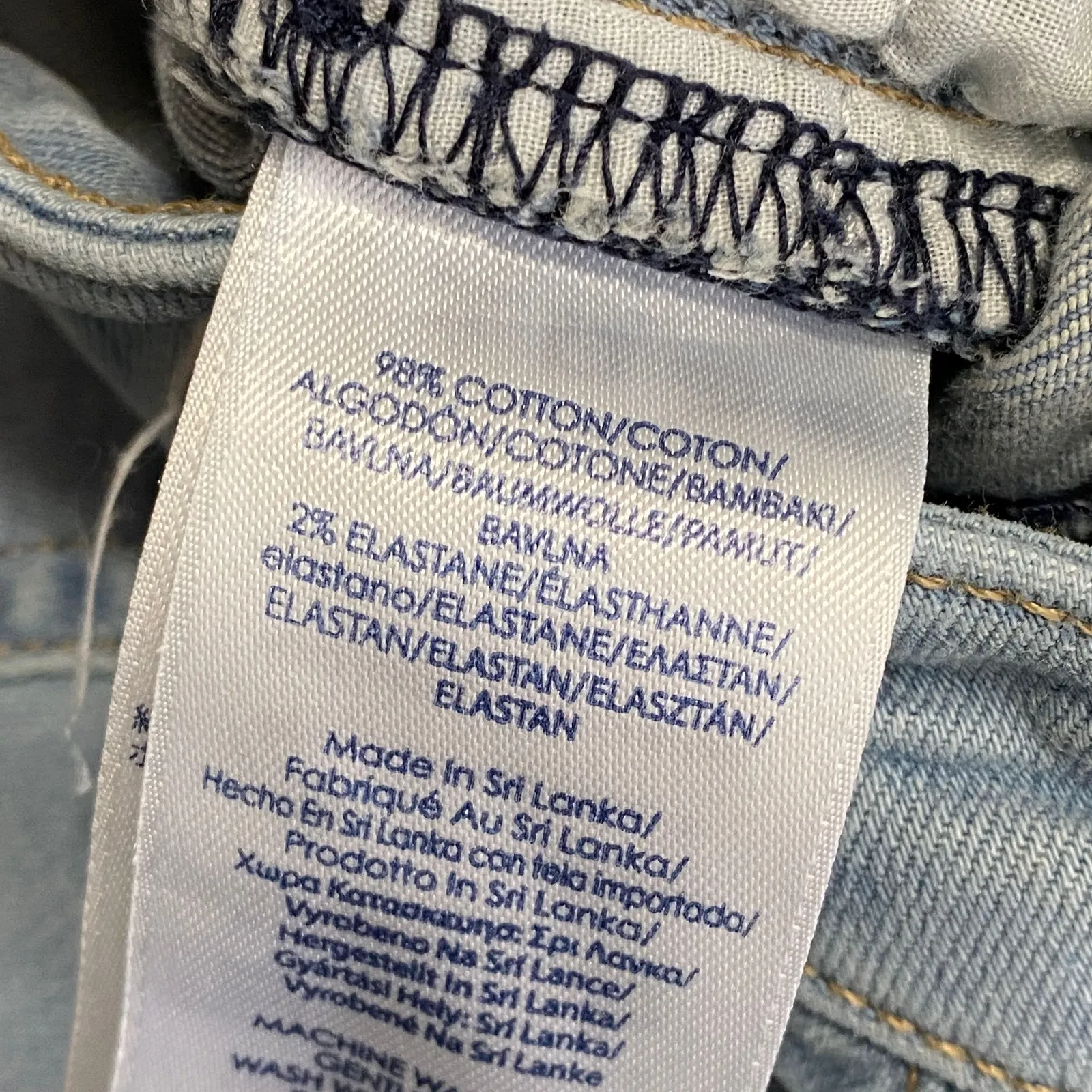 Chaps Denim Light Wash Blue Denim Cotton Blend Skinny Jeans Women's Size 4 - Image 9