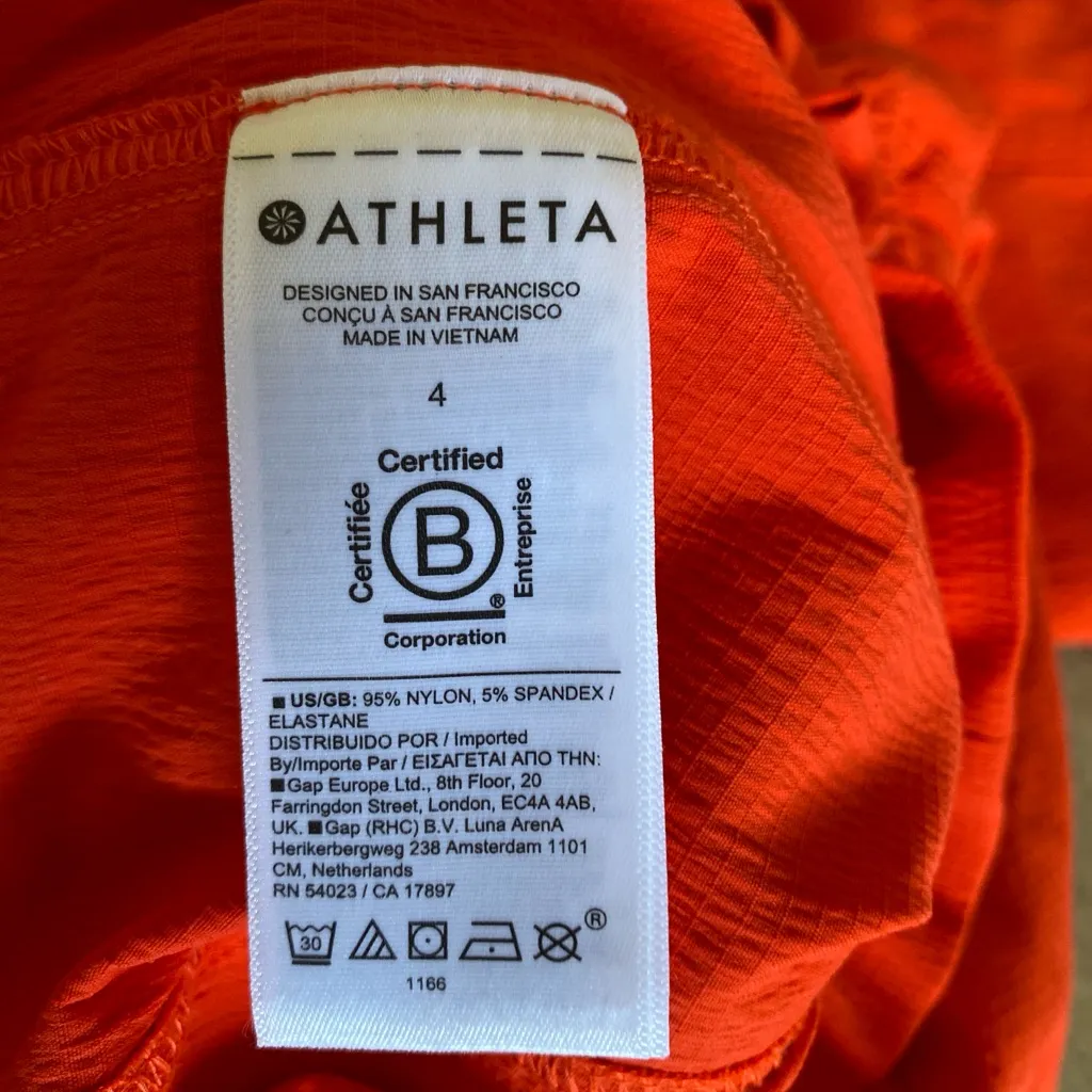 Athleta Trekkie Parachute Pants in "Vermil-lion Orange" Size 4 - Image 15