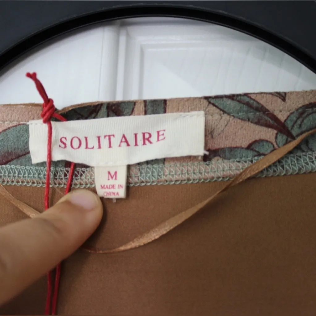Solitaire | Mauve Floral Open Front Sweater Jacket - Image 4