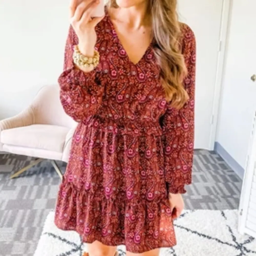 HOUSE of Harlow 1960 tiered floral mini dress - Image 2