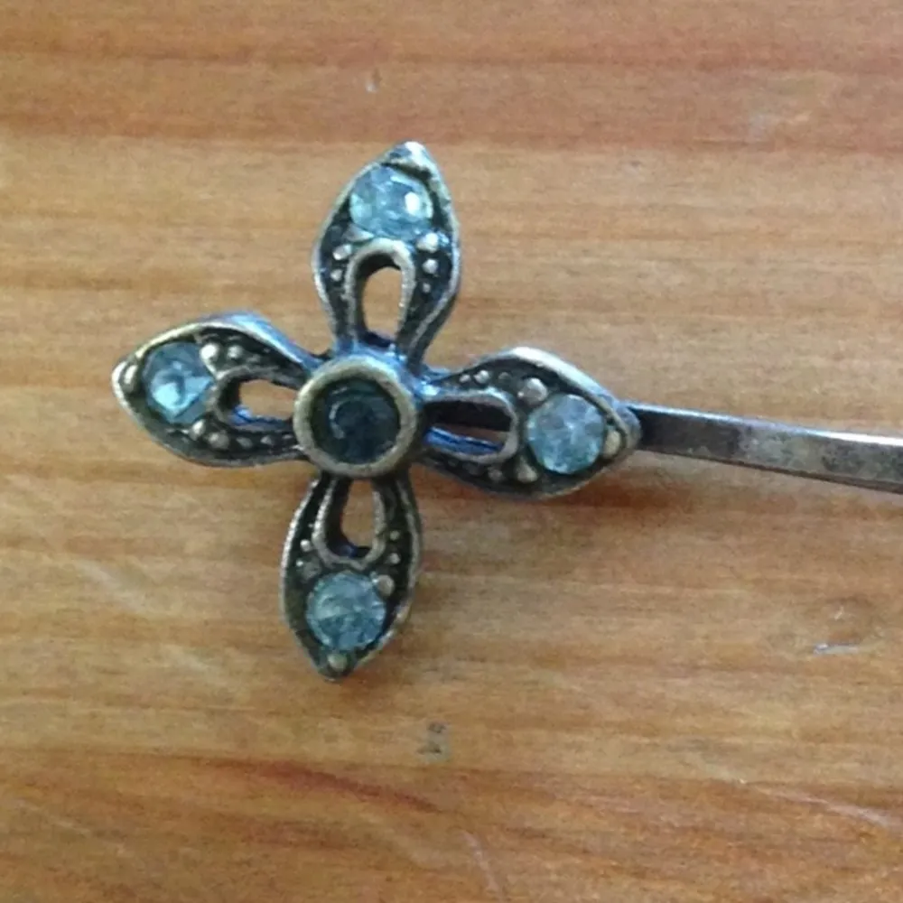 vintage crystal hairpin - Image 2