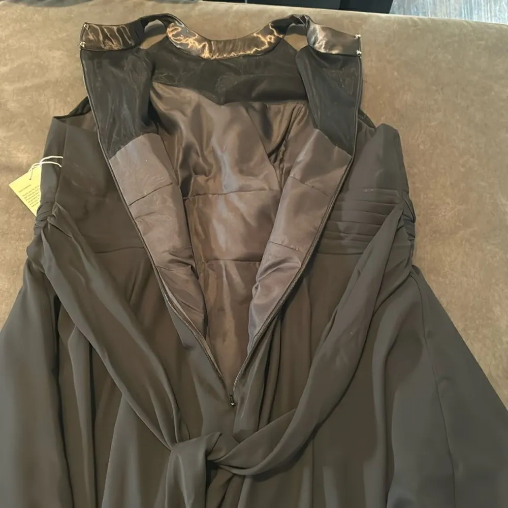 Women’s Black Chiffon Halter Neck Short Formal Party Dress Size 22 NWT - Image 10