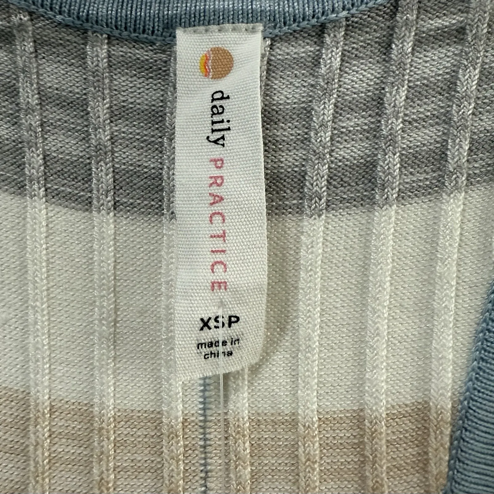 NWT Anthropolgie Daily Practice Tuvalu RacerBack Striped Ribbed Sweater Dress XS - Image 6