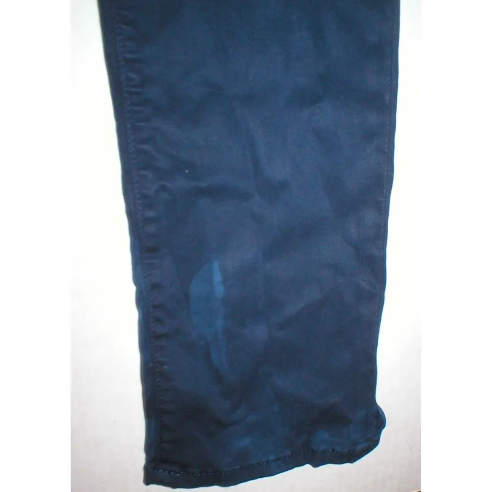 New J Brand Womens Jeans Mid Rise Rail Carbon Blue 24 Skinny Straight Dark USA - Image 9