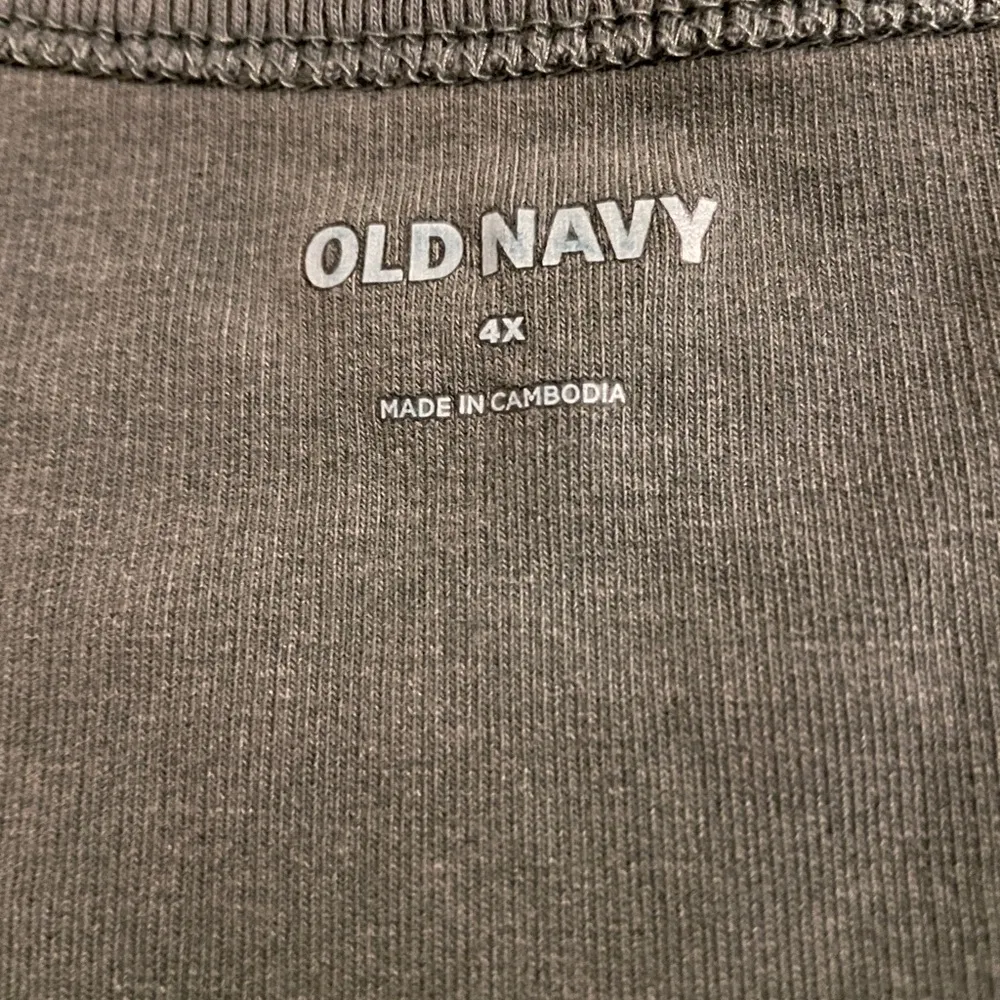 NWT Old Navy Grayish Blue Relaxed Thick Cotton Short Sleeve Tee 4X Casual Basic - Image 4