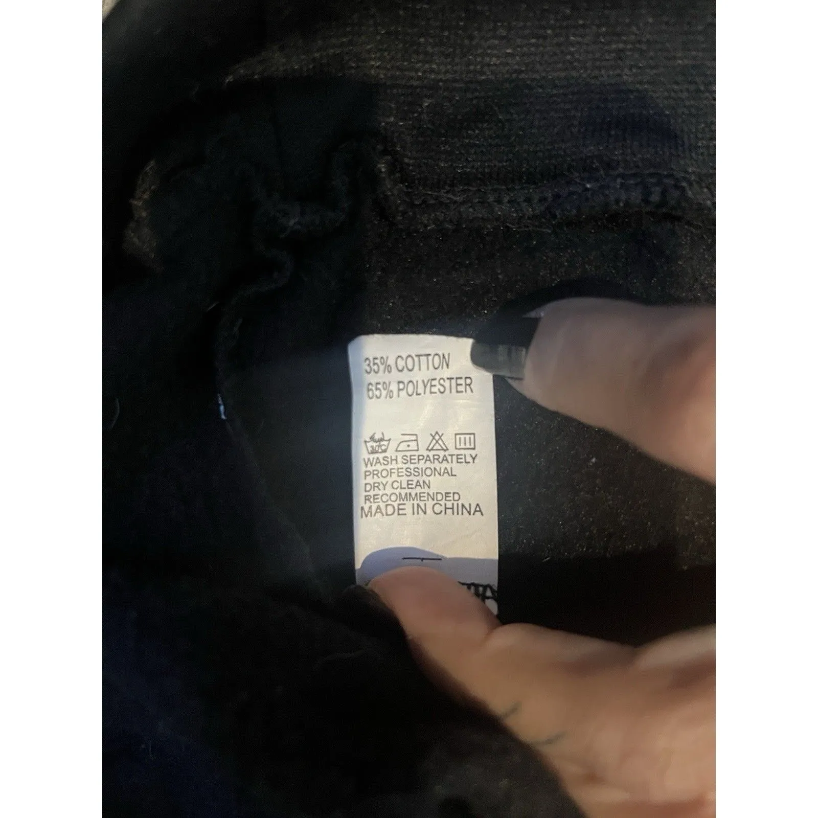 XXL Womens Sleeping Cat Hoodie Black and White Drawstring and Pocket Long Sleeve - Image 4