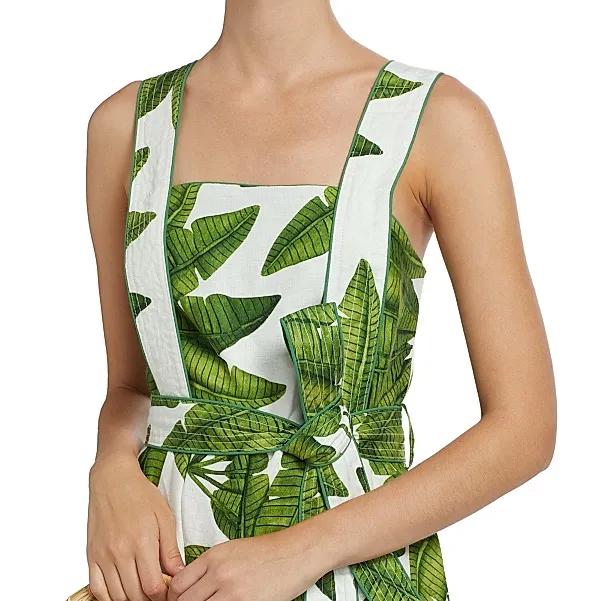 Farm Rio Off-white Palm Fan Jumpsuit - Image 12