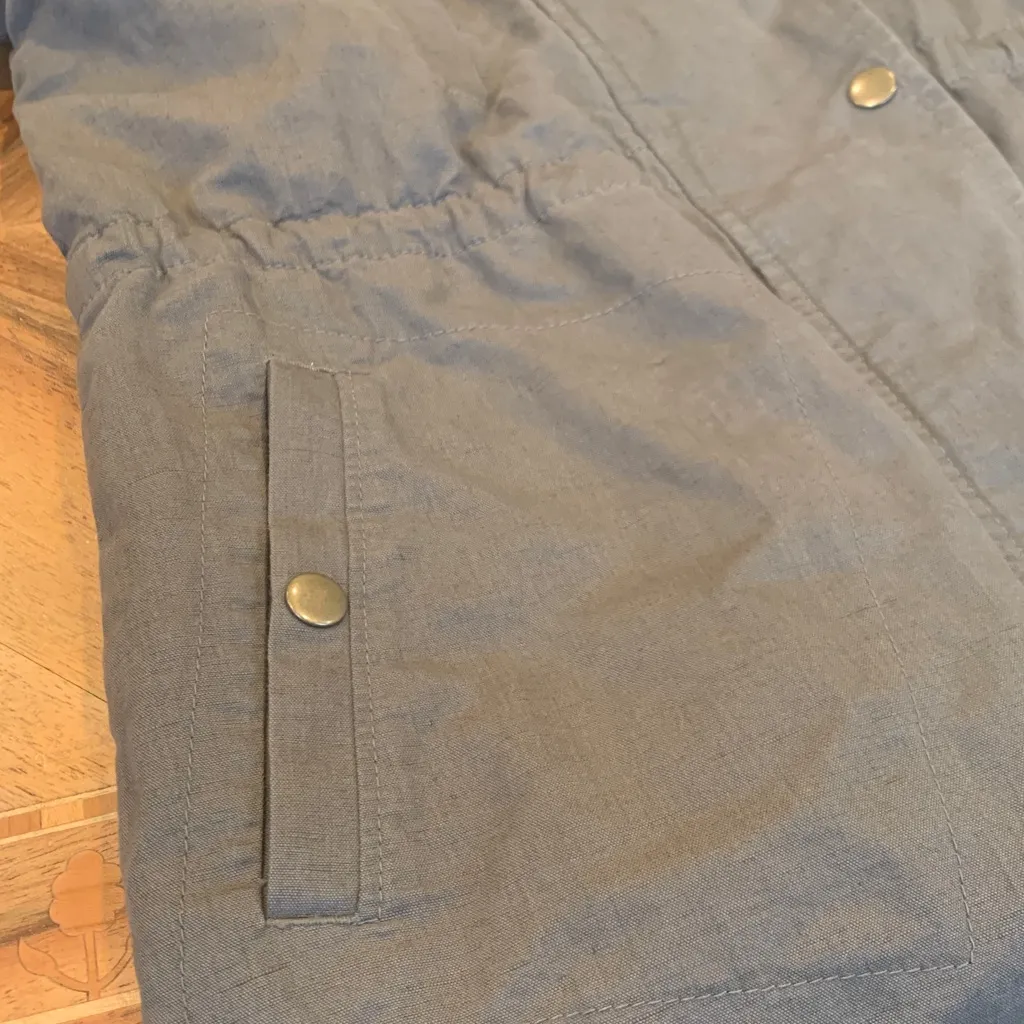 LOFT Hooded Army Olive Green Lightweight Utility Jacket Women’s CS Extra Small - Image 10